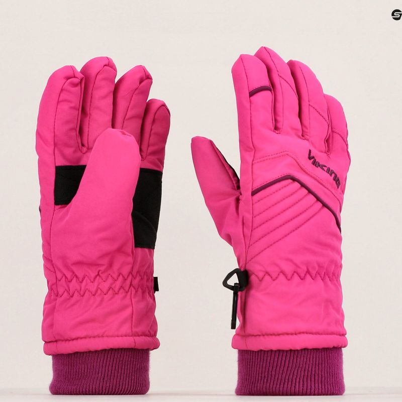 Rękawice narciarskie dziecięce Viking Rimi pink 8