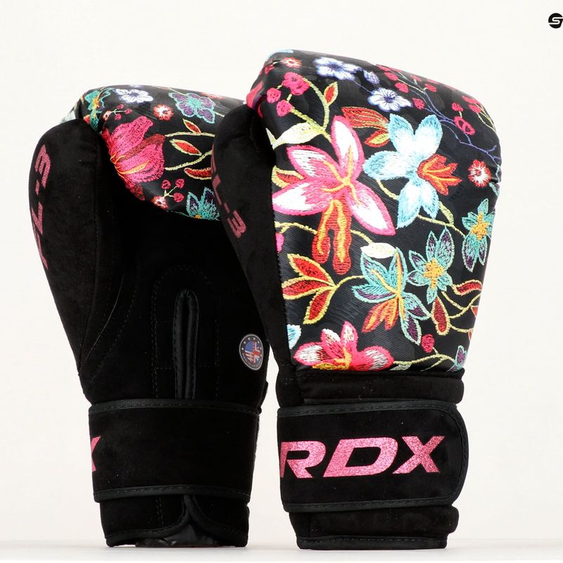 Rękawice bokserskie RDX FL-3 floral black 10