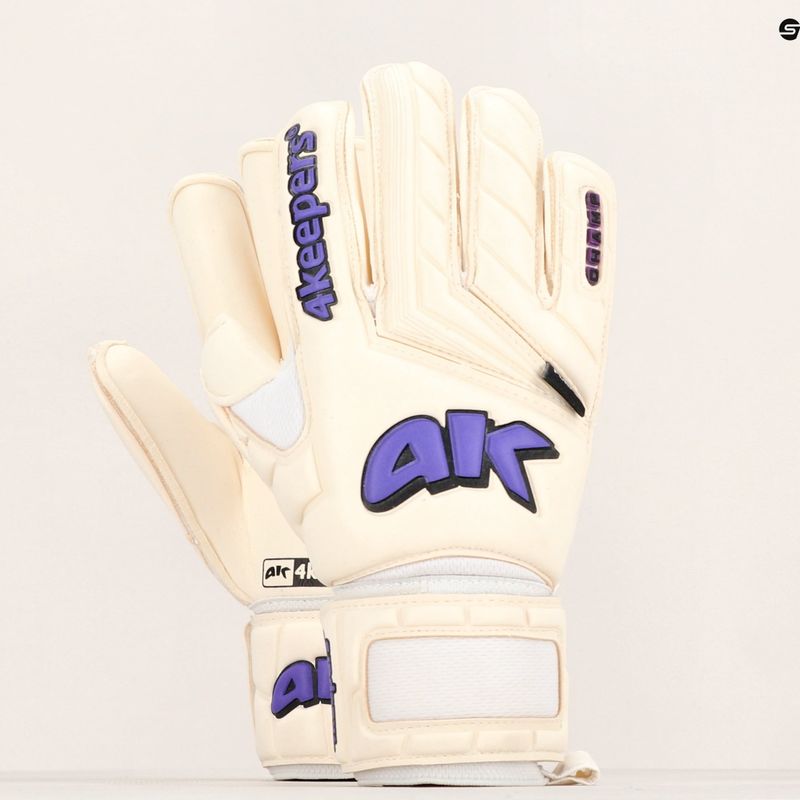 Rękawice bramkarskie 4keepers Champ Purple V RF biały/fioletowy 11