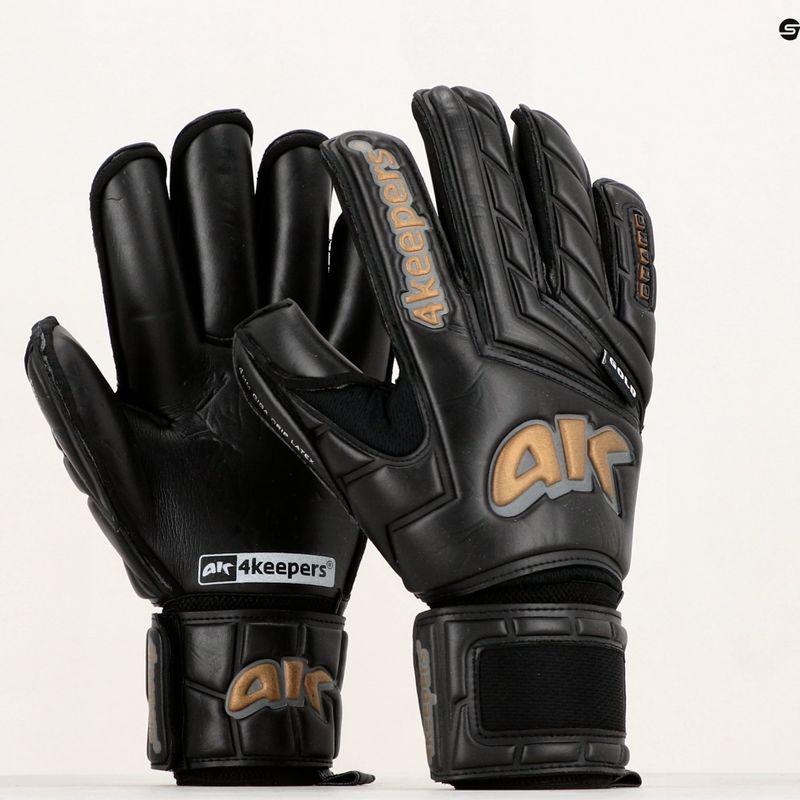 Rękawice bramkarskie 4keepers Champ Gold Black V RF czarny/złoty 12