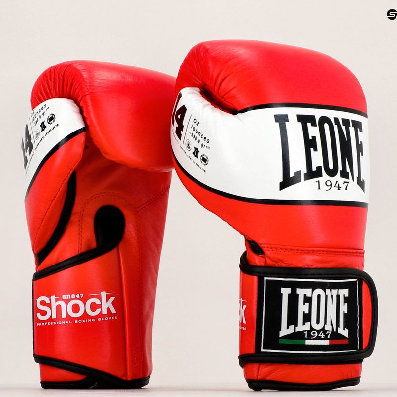 Rękawice bokserskie LEONE 1947 Shock red 7