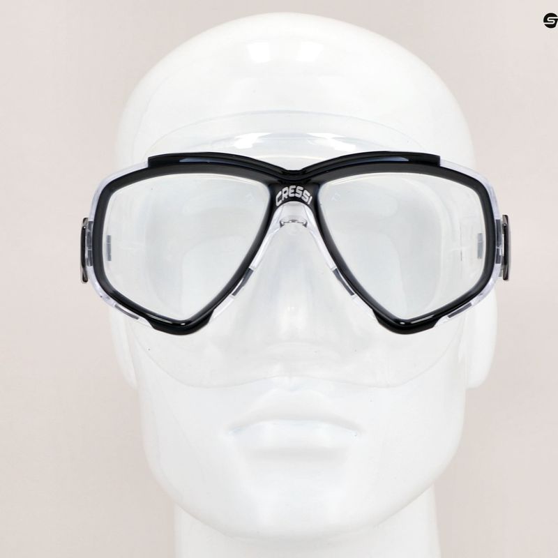 Maska do nurkowania Cressi Perla clear/black 3