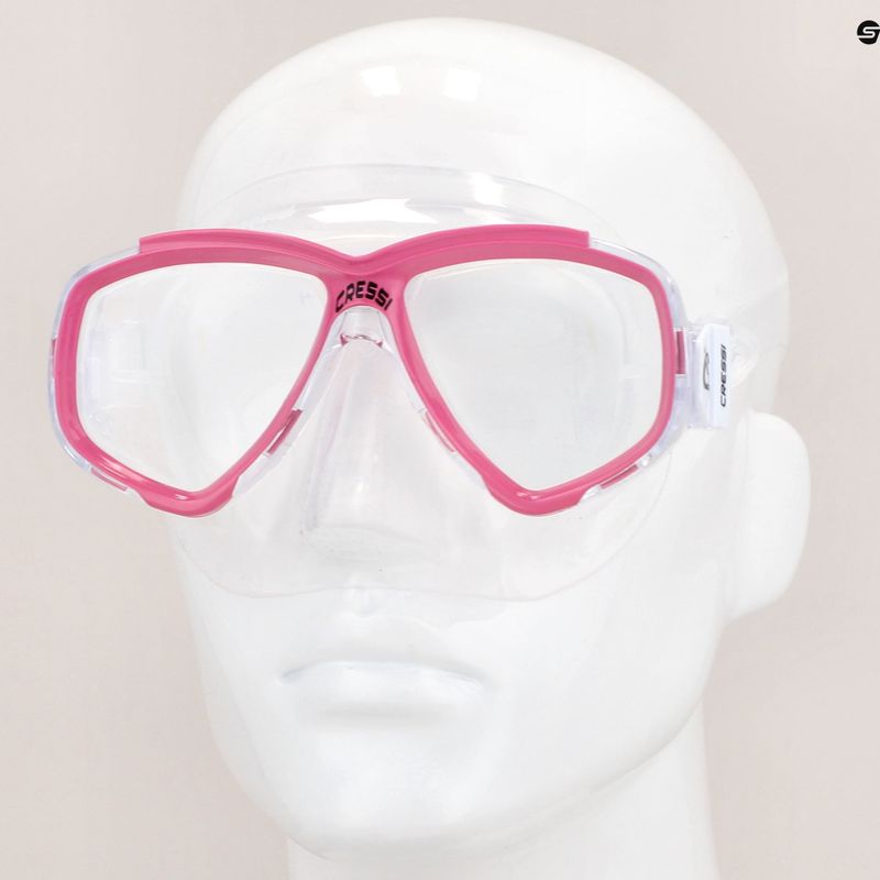 Maska do nurkowania Cressi Perla clear/pink 8