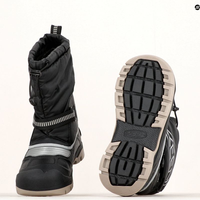Śniegowce juniorskie KEEN Snow Troll WP black/silver 16