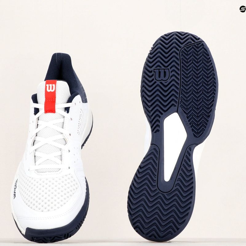 Buty do tenisa męskie Wilson Kaos Stroke 2.0 white/peacoat/wilson red 9
