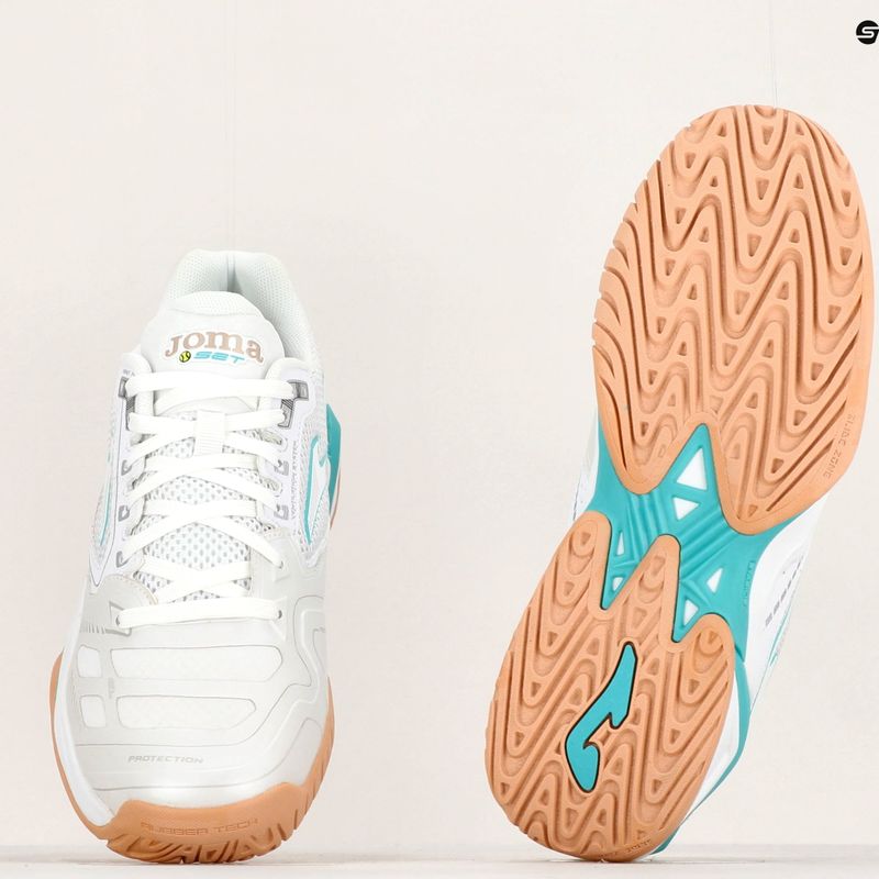 Buty do tenisa damskie Joma Set Lady T white/sky blue 13