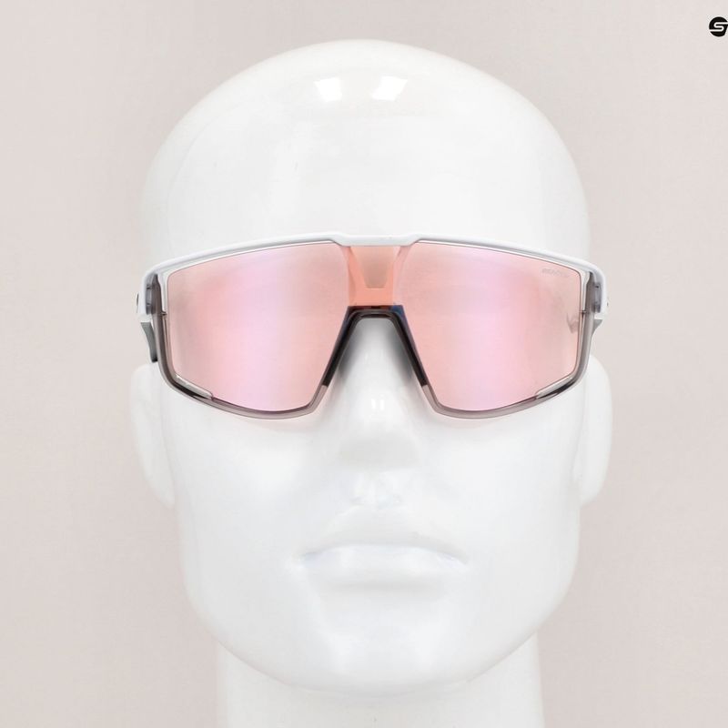 Okulary przeciwsłoneczne Julbo Fury Reactiv High Contrast matt white/translucent gray/blue 6