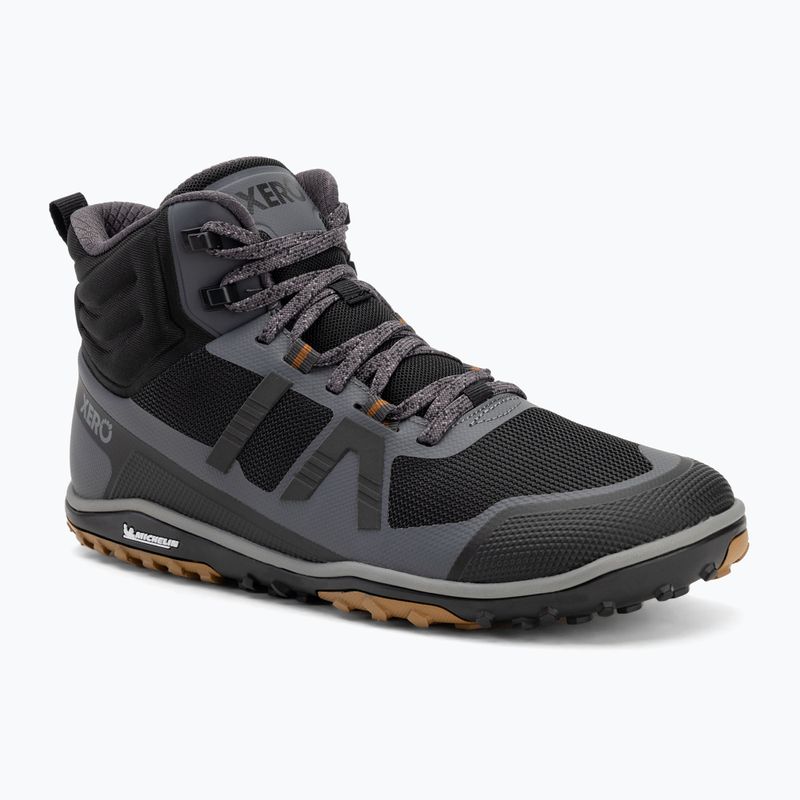 Buty barefoot męskie Xero Shoes Scrambler Mid II asphalt/ black