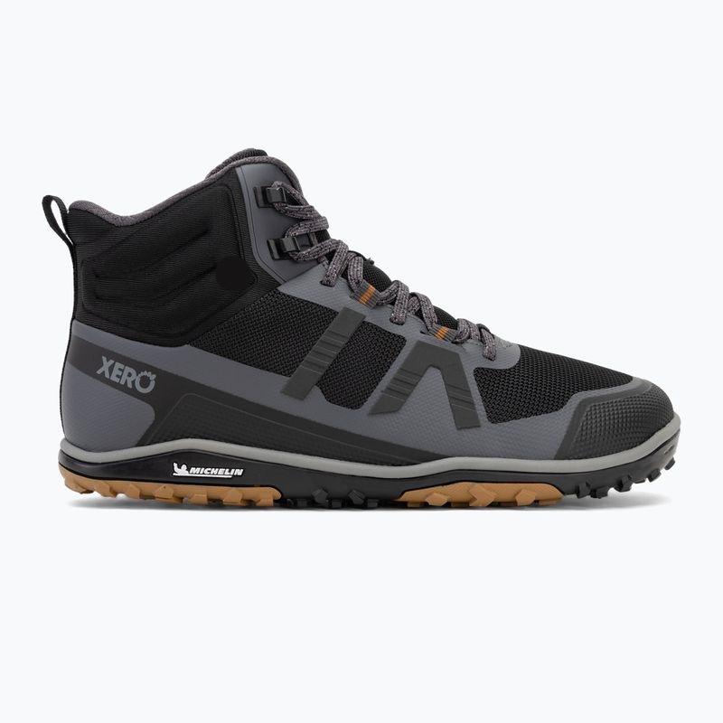 Buty barefoot męskie Xero Shoes Scrambler Mid II asphalt/ black 2