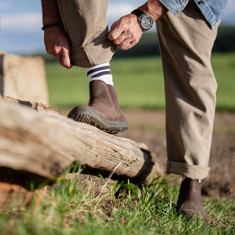 Buty barefoot Xero Shoes Ridgeway Chelsea dark brown 11
