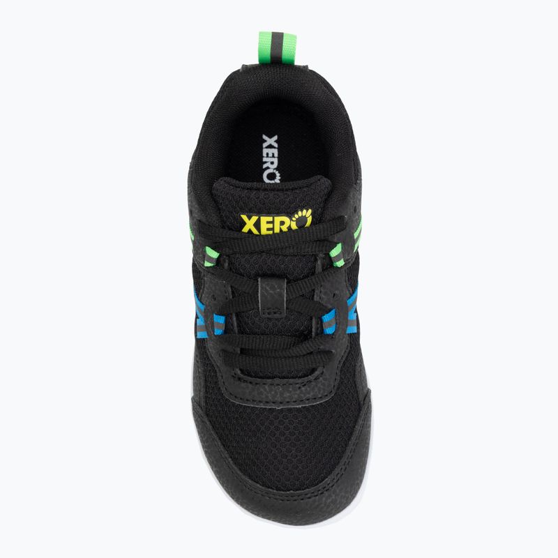 Buty barefoot dziecięce Xero Shoes Prio black/ lime 5