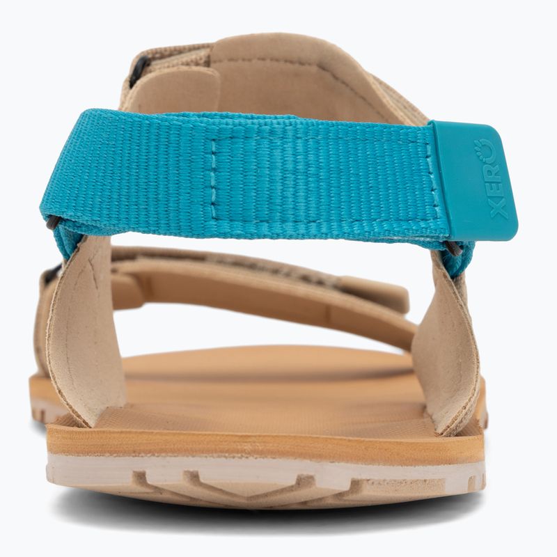 Sandały barefoot damskie Xero Shoes D-Trail irish/cream /lake/blue 5