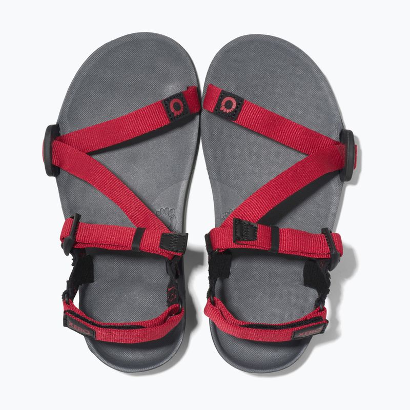 Sandały barefoot dziecięce Xero Shoes Z-Trail charcoal/red pepper 5