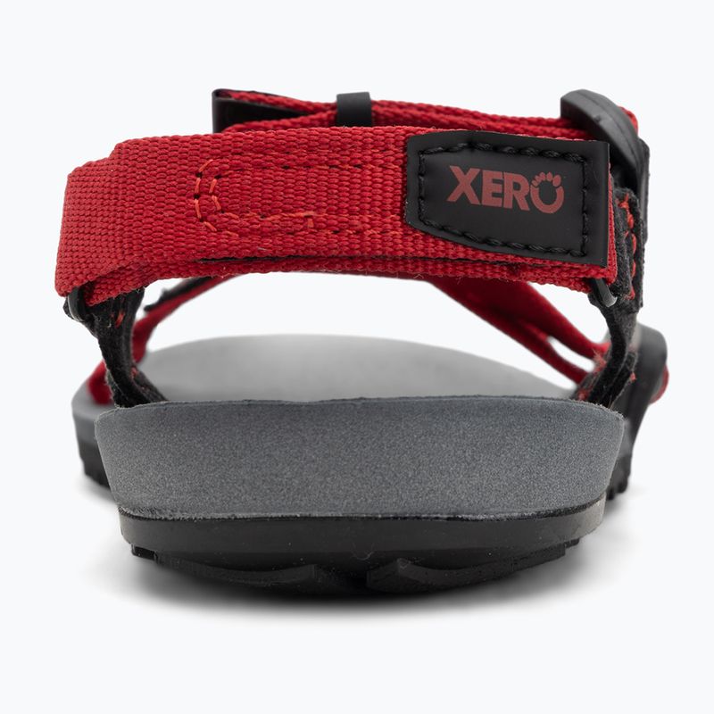Sandały barefoot dziecięce Xero Shoes Z-Trail charcoal/red pepper 6