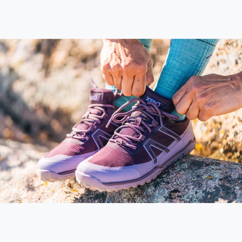 Buty barefoot damskie Xero Shoes Scrambler Trail Low WP Plum perfect/sage purple 15