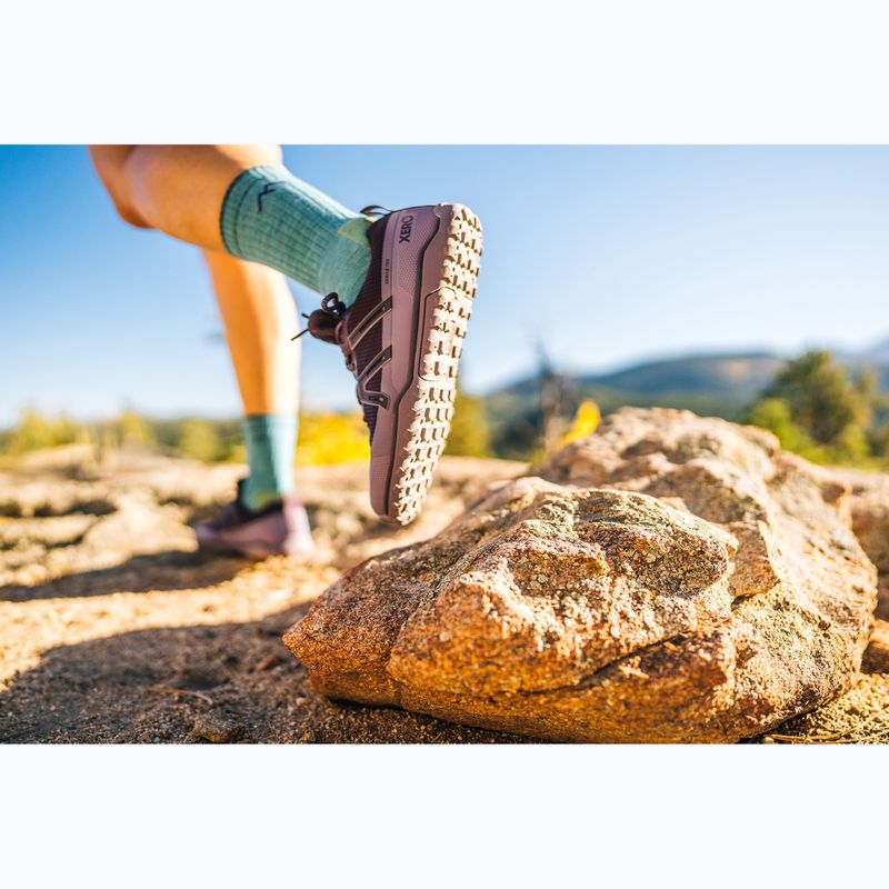 Buty barefoot damskie Xero Shoes Scrambler Trail Low WP Plum perfect/sage purple 17