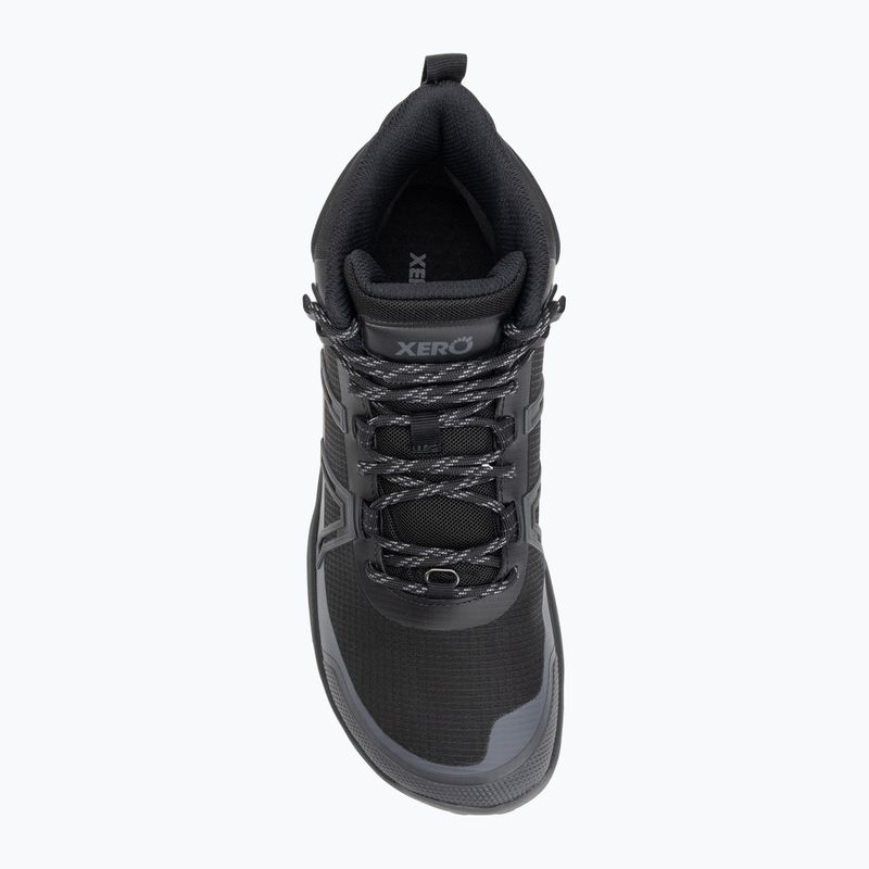 Buty barefoot męskie Xero Shoes Scrambler Trail Mid WP black/asphalt 5