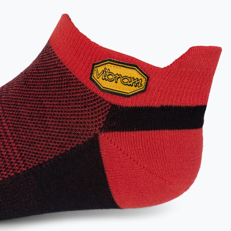 Skarpety Vibram FiveFingers Athletic No-Show 2 pary dark grey/red black 4