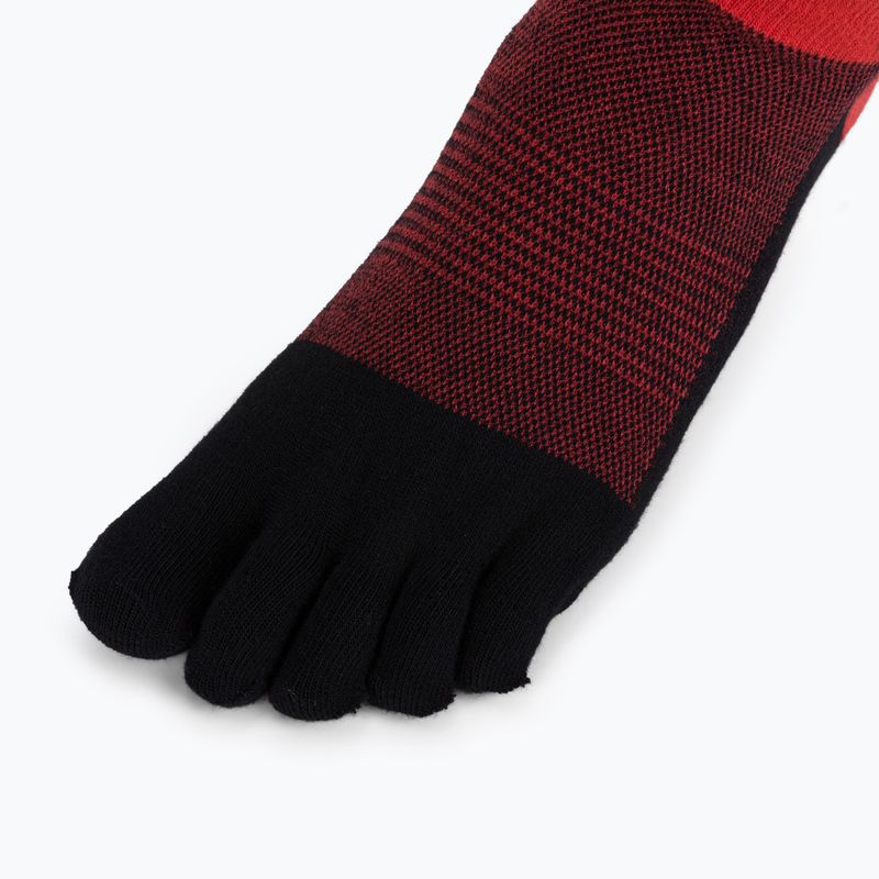 Skarpety Vibram FiveFingers Athletic No-Show 2 pary dark grey/red black 5