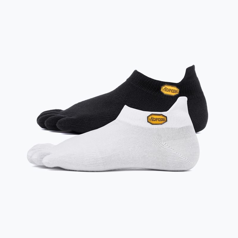 Skarpety Vibram FiveFingers Athletic No-Show 2 pary white/black 7