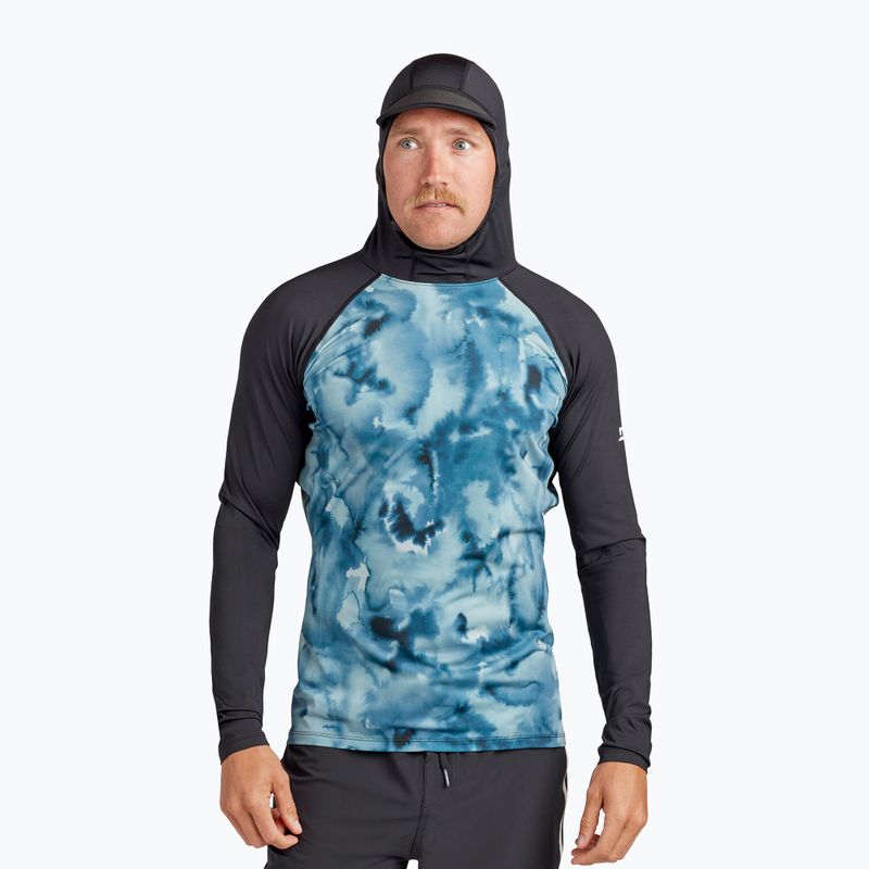 Longsleeve do pływania męski Dakine Hd Snug Fit Rashguard Hoodie indigogo print 3