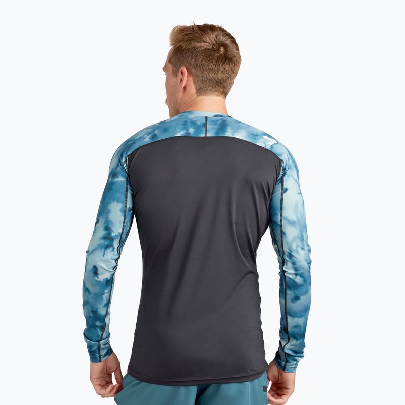 Longsleeve do pływania męski Dakine Hd Snug Fit Rashguard Crew indigogo print 2