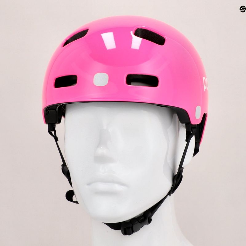 Kask rowerowy dziecięcy POC Pocito Crane MIPS Jr fluorescent pink 9085 9