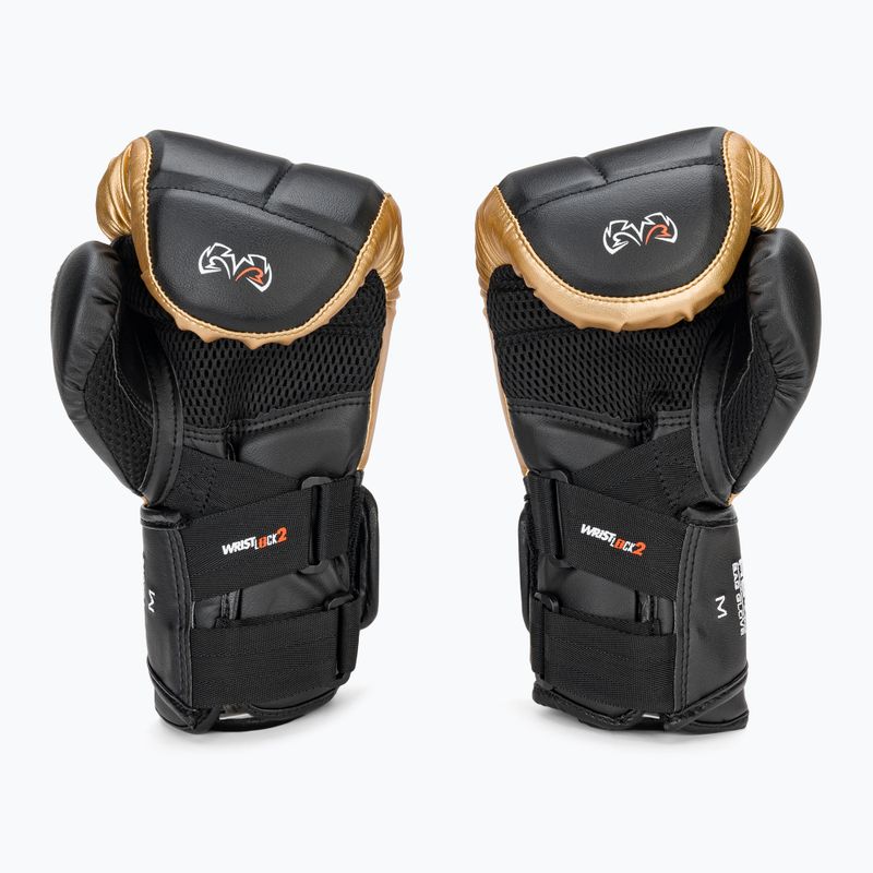 Rękawice bokserskie Rival RB10 Intelli-Shock Bag black/gold 3