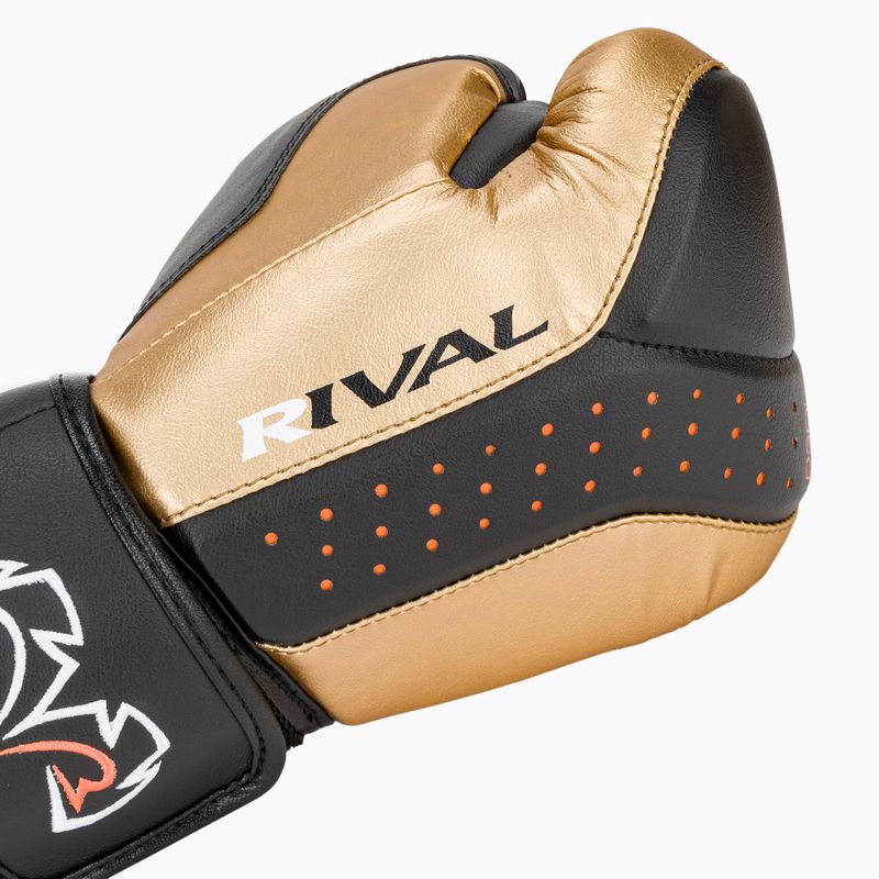 Rękawice bokserskie Rival RB10 Intelli-Shock Bag black/gold 5