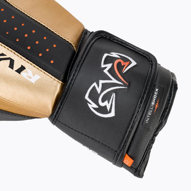 Rękawice bokserskie Rival RB10 Intelli-Shock Bag black/gold 6