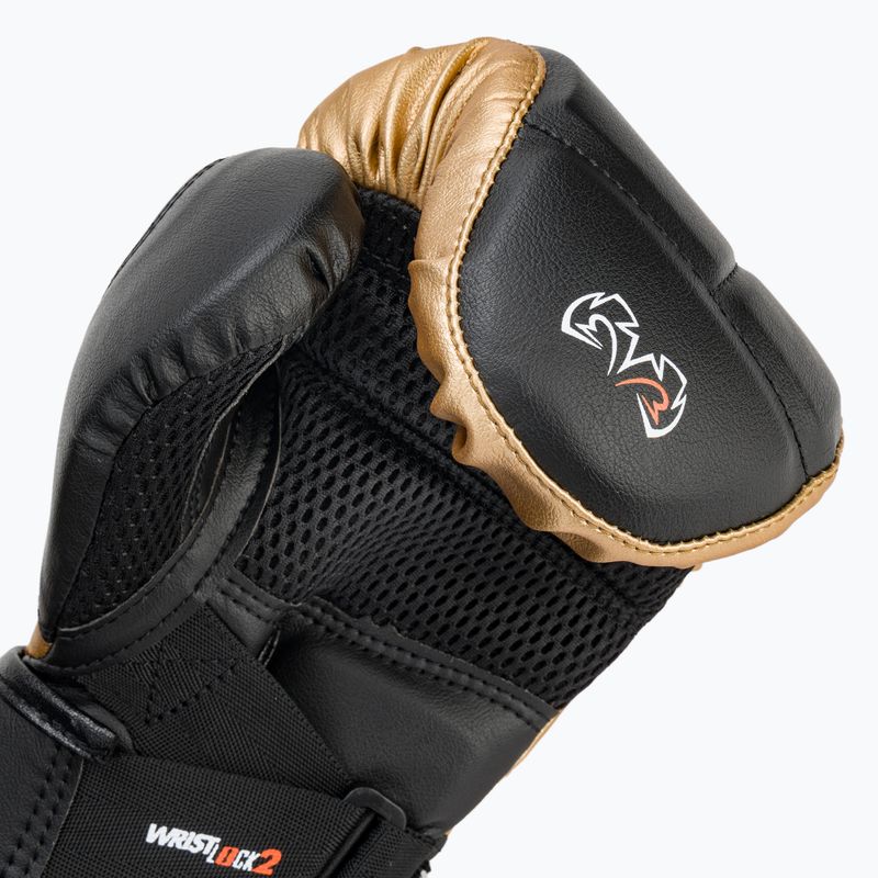 Rękawice bokserskie Rival RB10 Intelli-Shock Bag black/gold 7