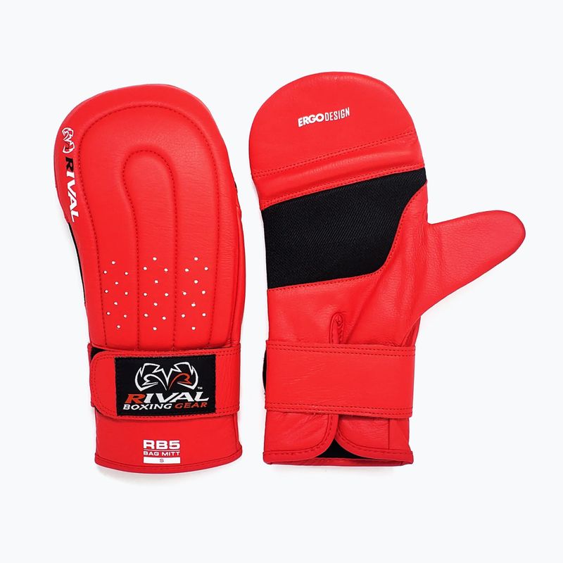 Rękawice bokserskie Rival RB5 Bag Mitts red