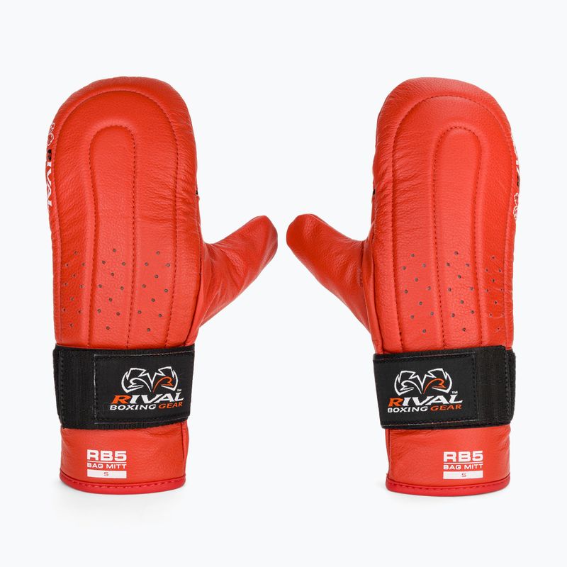 Rękawice bokserskie Rival RB5 Bag Mitts red 2