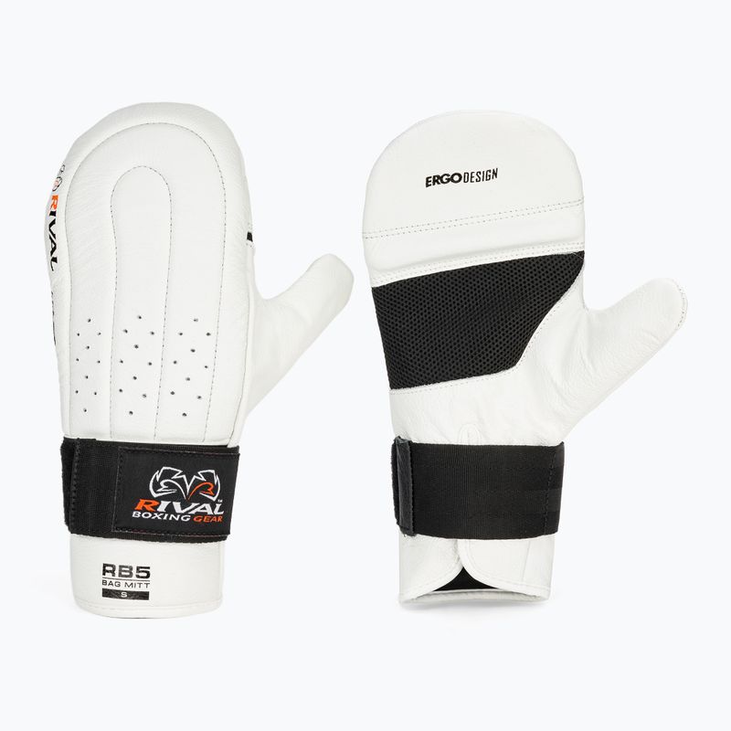 Rękawice bokserskie Rival RB5 Bag Mitts white