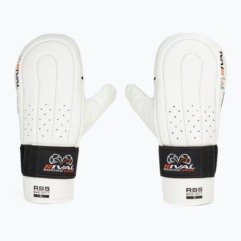 Rękawice bokserskie Rival RB5 Bag Mitts white 2
