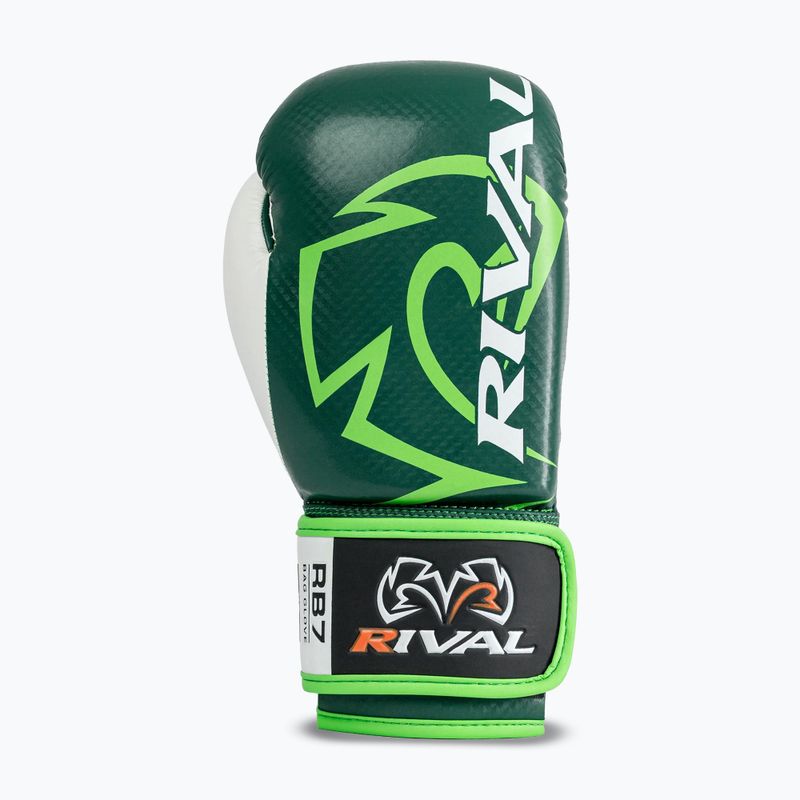 Rękawice bokserskie Rival RB7 Fitness Plus Bag green/white 3