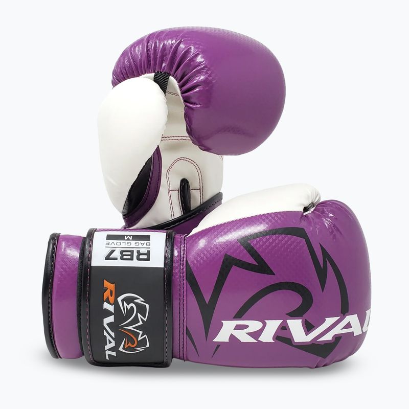 Rękawice bokserskie Rival RB7 Fitness Plus Bag purple/white 3