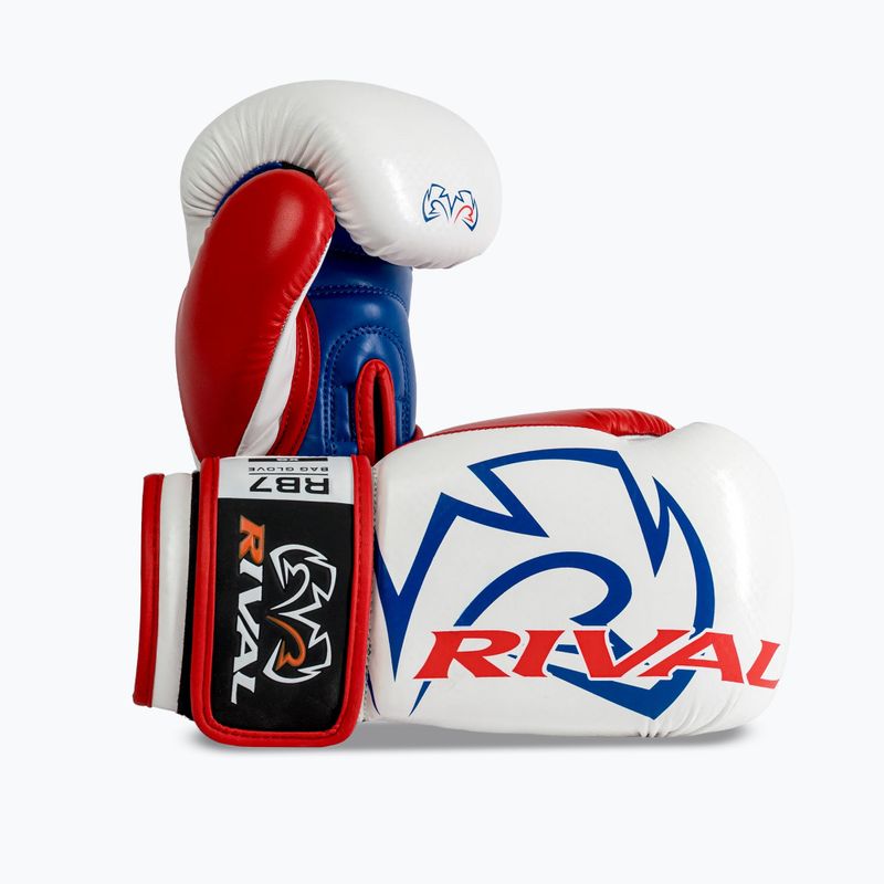 Rękawice bokserskie Rival RB7 Fitness Plus Bag white/blue 2