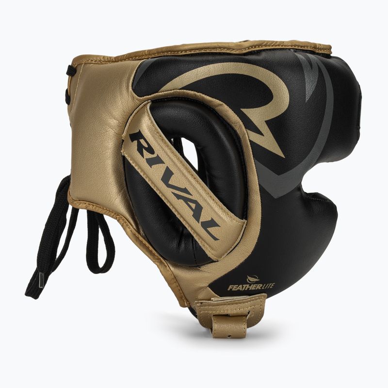 Kask bokserski Rival RHG100 Professional Headgear black/gold 2