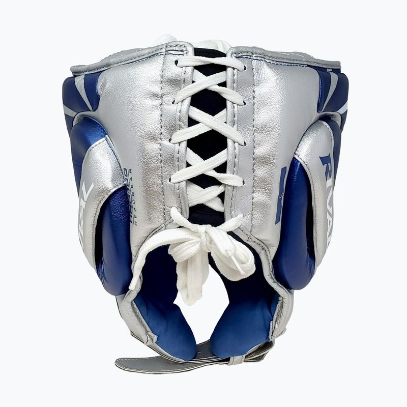 Kask bokserski Rival RHG100 Professional Headgear blue/silver 3