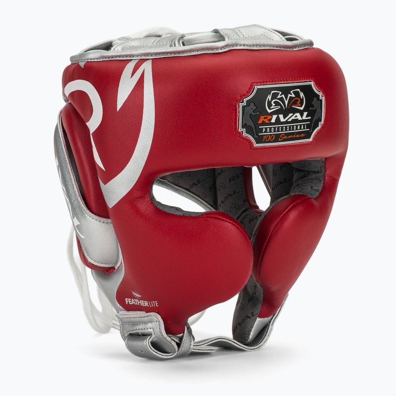 Kask bokserski Rival RHG100 Professional Headgear red/silver