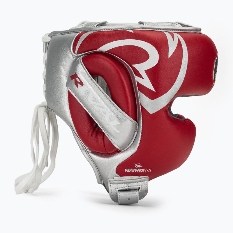 Kask bokserski Rival RHG100 Professional Headgear red/silver 2