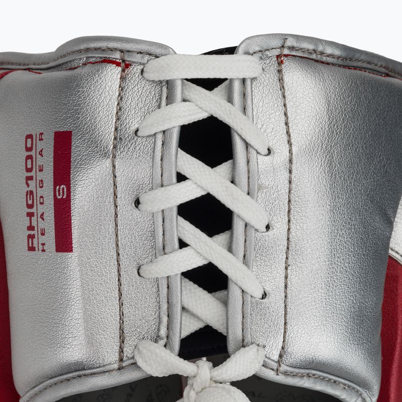 Kask bokserski Rival RHG100 Professional Headgear red/silver/grey 5