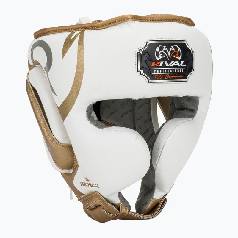 Kask bokserski Rival RHG100 Professional Headgear white/gold
