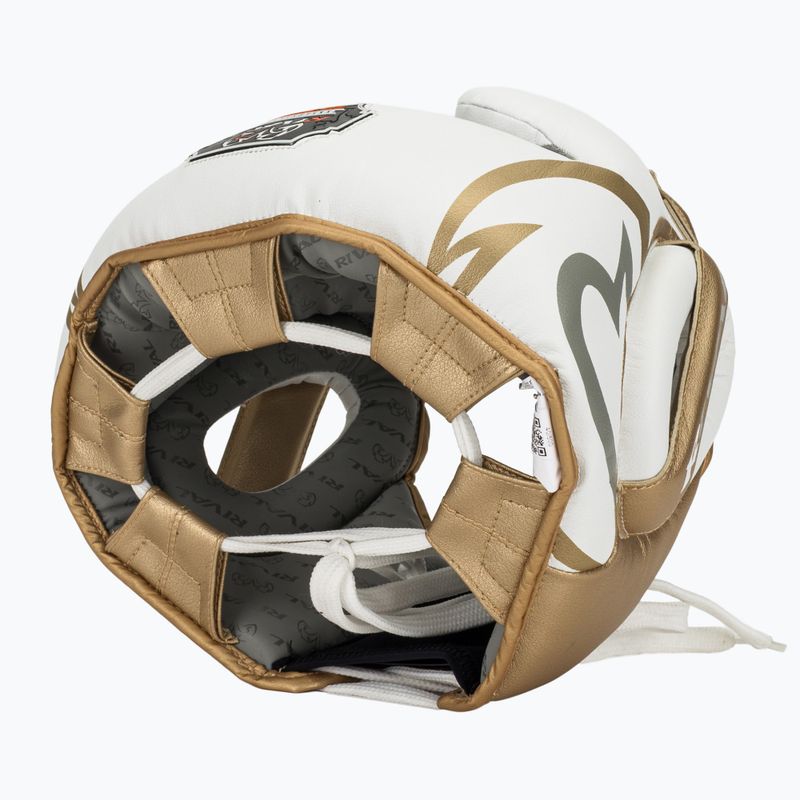 Kask bokserski Rival RHG100 Professional Headgear white/gold 6