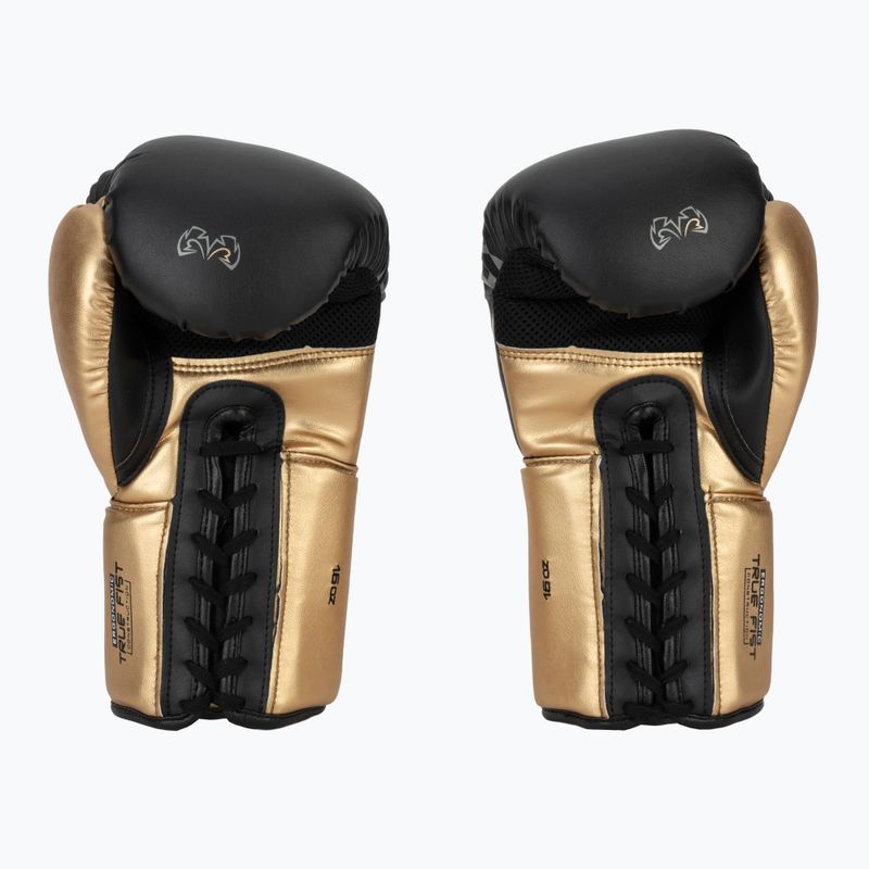 Rękawice bokserskie Rival RS100 Professional black/gold 3