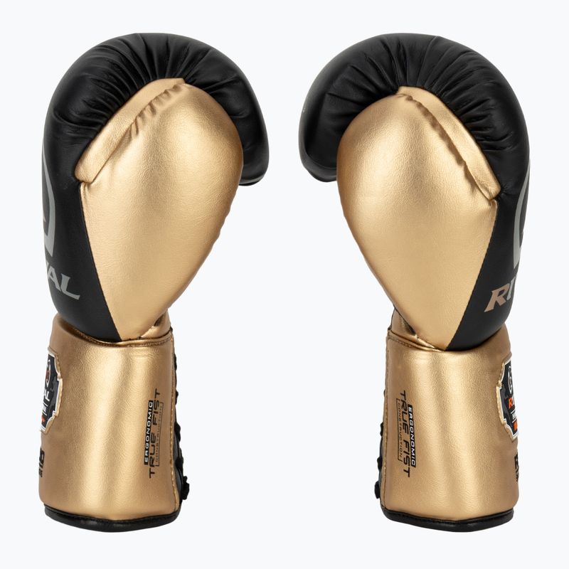 Rękawice bokserskie Rival RS100 Professional black/gold 4