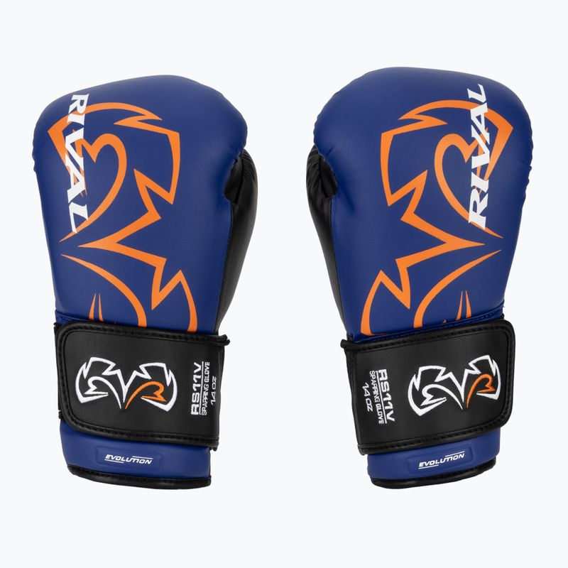 Rękawice bokserskie Rival RS11V Evolution blue 2