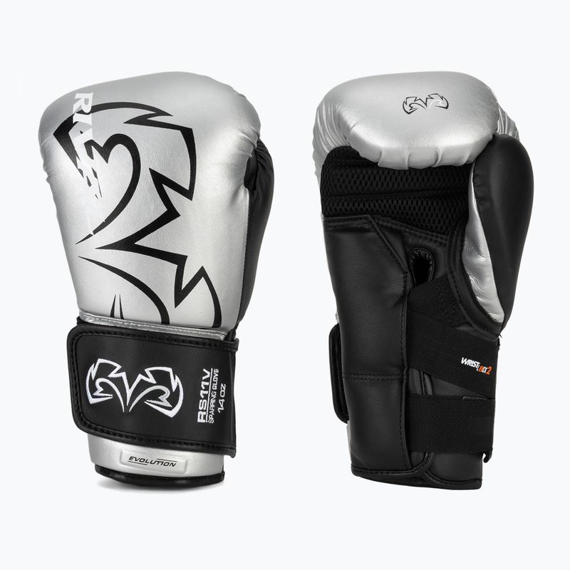 Rękawice bokserskie Rival RS11V Evolution silver