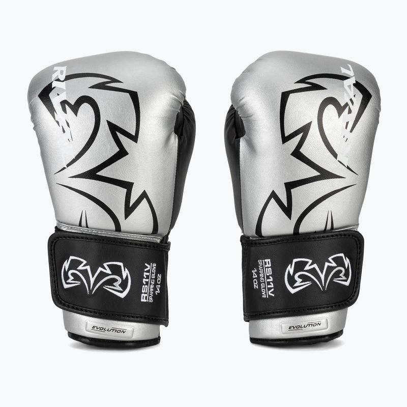 Rękawice bokserskie Rival RS11V Evolution silver 2